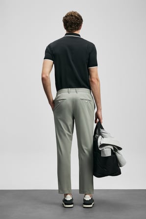 LUFIAN Erkek Chase Smart Polo T-Shirt 111040236 Siyah