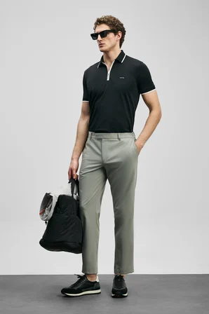 Chase Smart Erkek Polo Tişört Siyah