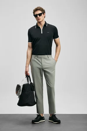 Chase Smart Erkek Polo Tişört Siyah