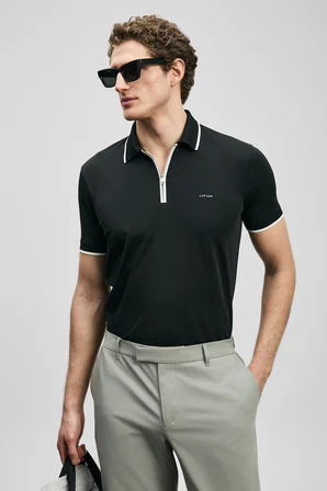 Chase Smart Erkek Polo Tişört Siyah
