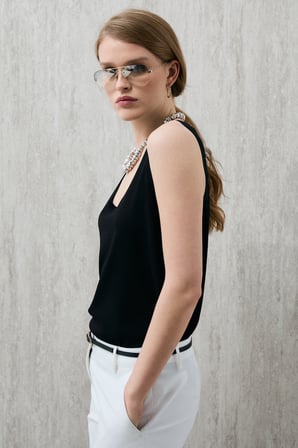 Clara Kadın Triko Atlet Siyah