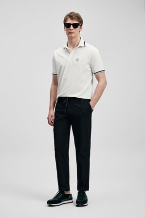 Grom Smart Erkek Polo Tişört Kırık Beyaz