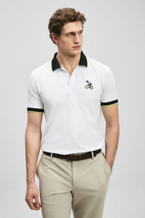 Zane Smart Erkek Polo Tişört Kırık Beyaz