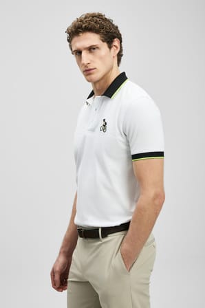 Zane Smart Erkek Polo Tişört Kırık Beyaz