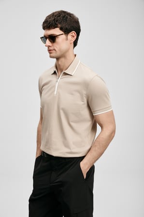 Chase Smart Erkek Polo Tişört Bej