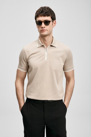 Chase Smart Erkek Polo Tişört Bej