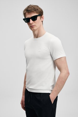 Pablo Erkek Basic Tişört Kırık Beyaz