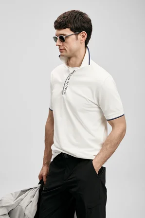 Lord Smart Erkek Polo Tişört Kırık Beyaz