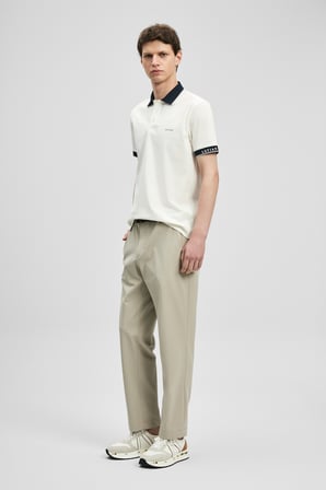 Hold Smart Erkek Polo Tişört Kırık Beyaz