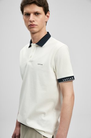 Hold Smart Erkek Polo Tişört Kırık Beyaz