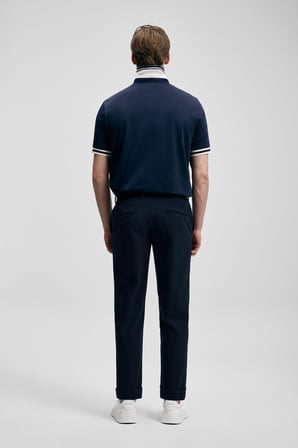 LUFIAN Erkek Cole Smart Polo T-Shirt 111040237 Lacivert