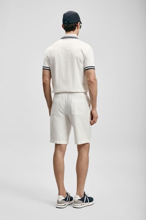 Cole Smart Erkek Polo Tişört Kırık Beyaz