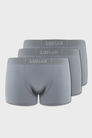Mark 3 Adet Erkek Modal Dikişsiz Boxer Açık Gri