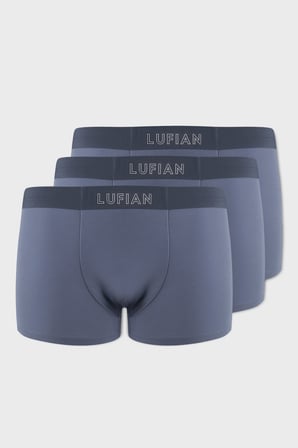 Mark 3 Adet Erkek Modal Dikişsiz Boxer Mavi