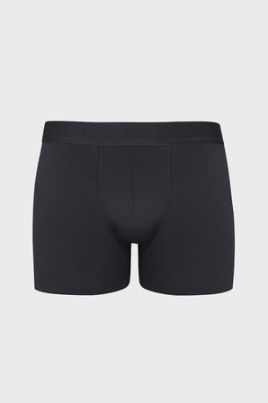 Solıd Erkek Pamuklu Boxer Koyu Gri
