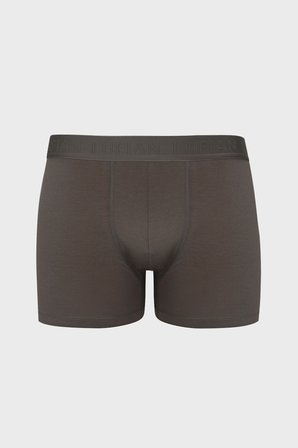 Solıd Erkek Pamuklu Boxer Haki
