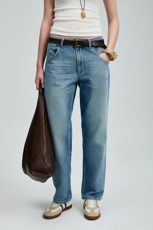 Eva Kadın Denim Straıght Fıt- Orta Bel Açık Mavi
