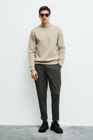 Grand Erkek Sweatshirt Bej