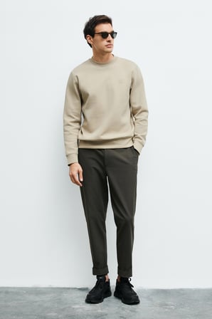 Grand Erkek Sweatshirt Bej