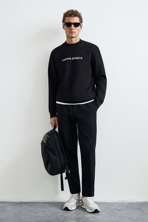 Rowan Erkek Sweatshirt Siyah