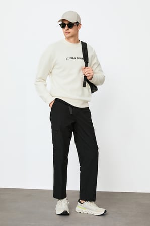 Rowan Erkek Sweatshirt Kırık Beyaz
