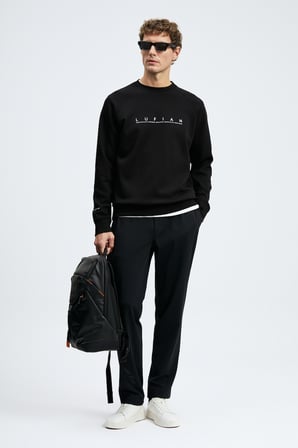 Cooper Erkek Sweatshirt Siyah