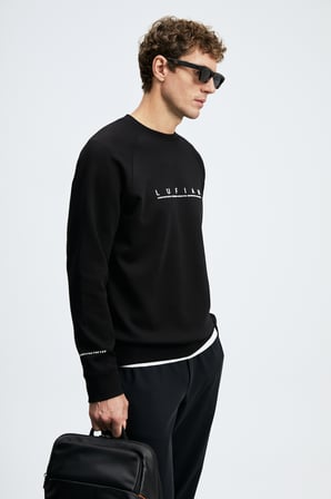 Cooper Erkek Sweatshirt Siyah