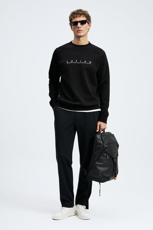 Cooper Erkek Sweatshirt Siyah