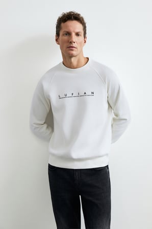 Cooper Erkek Sweatshirt Kırık Beyaz