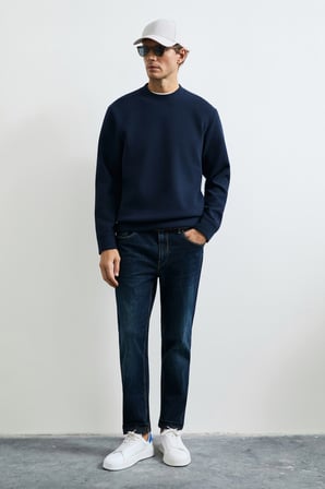 Logan Erkek Sweatshirt Lacivert