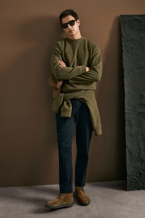 Logan Erkek Sweatshirt Kahverengi