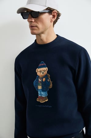 Mıles Erkek Sweatshirt Lacivert