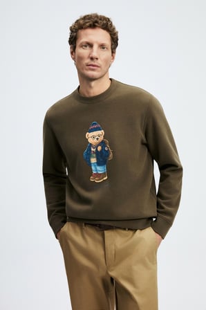 Mıles Erkek Sweatshirt Kahverengi