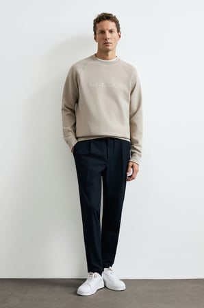 Cooper Erkek Sweatshirt Bej