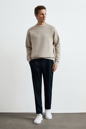 Cooper Erkek Sweatshirt Bej