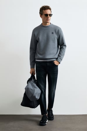 Grand Erkek Sweatshirt Gri
