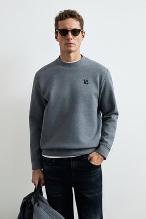 Grand Erkek Sweatshirt Gri