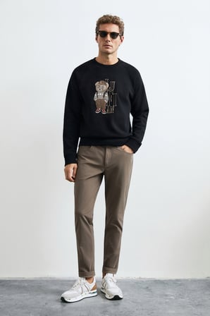 Storm Erkek Sweatshirt Siyah