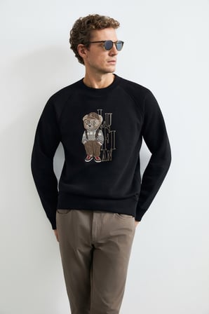 Storm Erkek Sweatshirt Siyah
