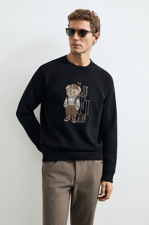 Storm Erkek Sweatshirt Siyah