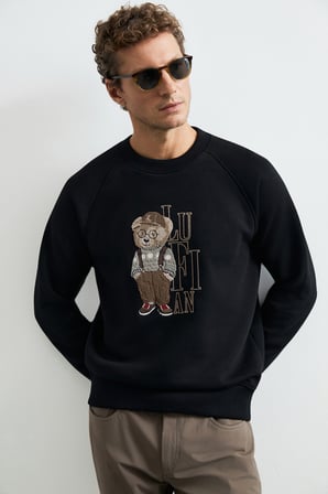 Storm Erkek Sweatshirt Siyah