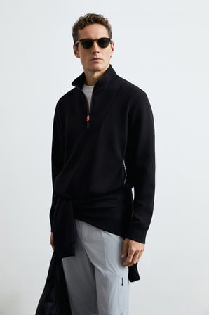 Wyatt Erkek Sweatshirt Siyah