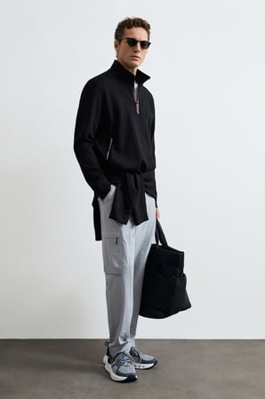 Wyatt Erkek Sweatshirt Siyah
