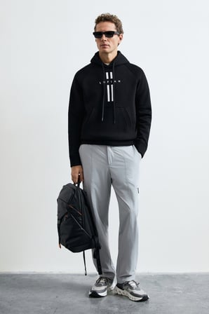 Decland Erkek Sweatshirt Siyah