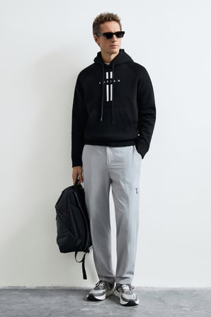 Decland Erkek Sweatshirt Siyah