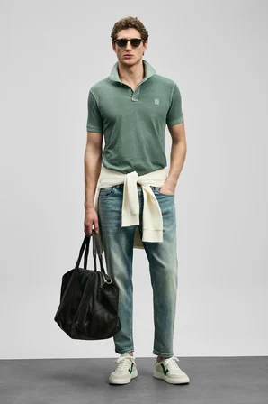 Vernon Smart Erkek Polo Tişört Nefti Yeşil