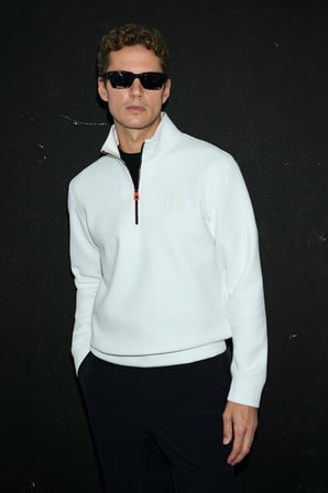 Chase Erkek Sweatshirt Kırık Beyaz