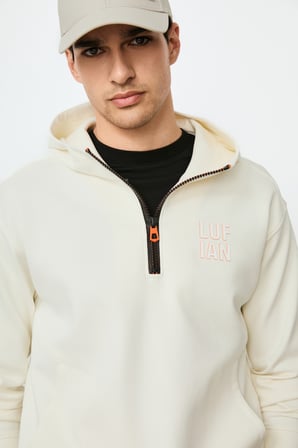 Grayson Erkek Sweatshirt Kırık Beyaz