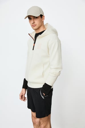Grayson Erkek Sweatshirt Kırık Beyaz