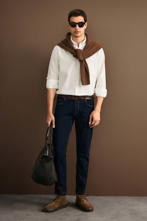 Danıel Erkek Basic Gömlek Regular Fit Beyaz